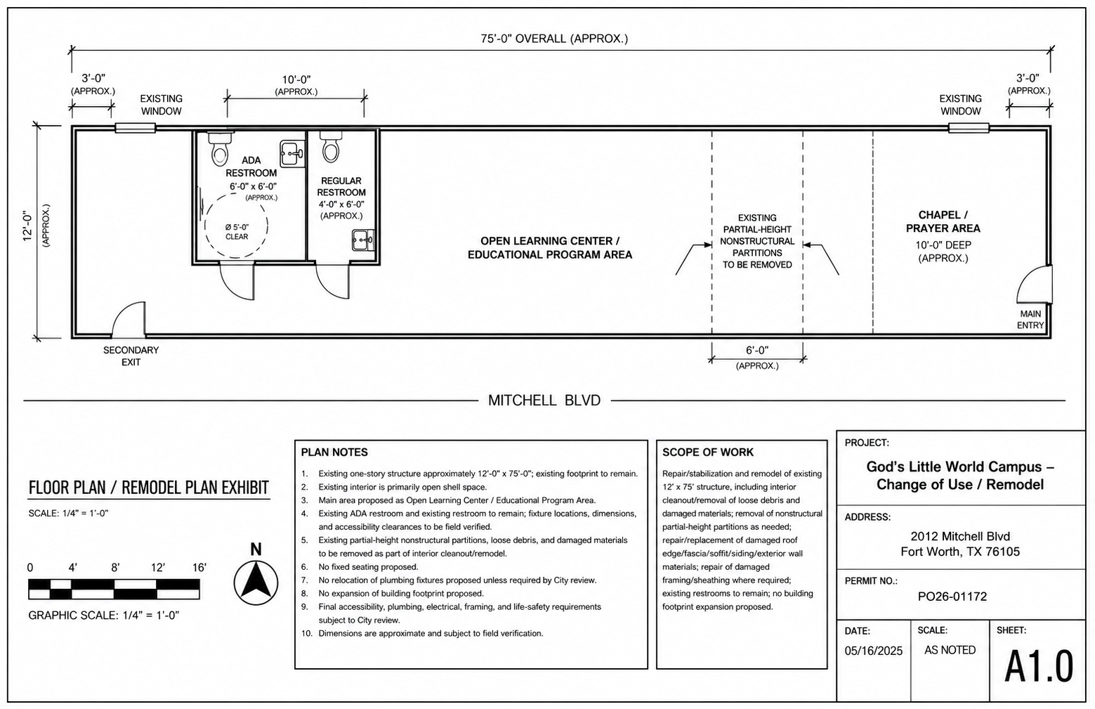 FLOOR PLAN FINAL 2012 Mitchell BLVD