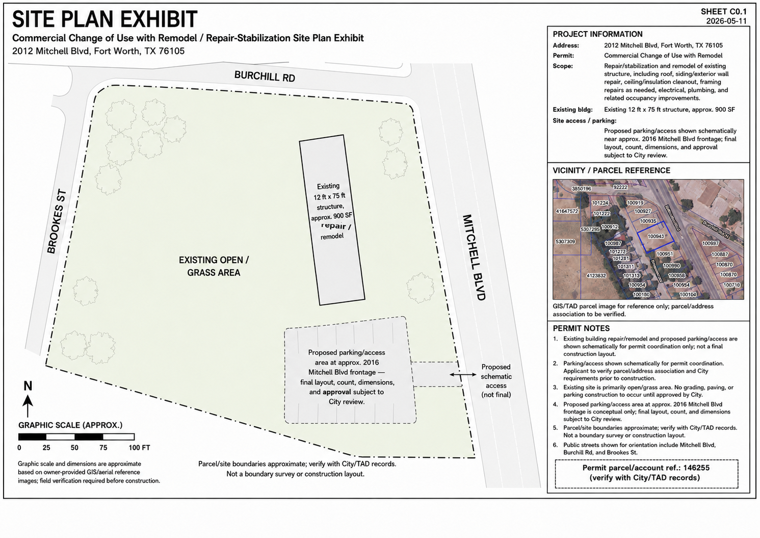 SITE PLAN FINAL 2012 Mitchell BLVD